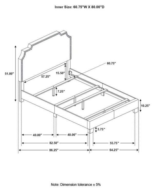Tamarac - Upholstered Panel Bed - Image 3