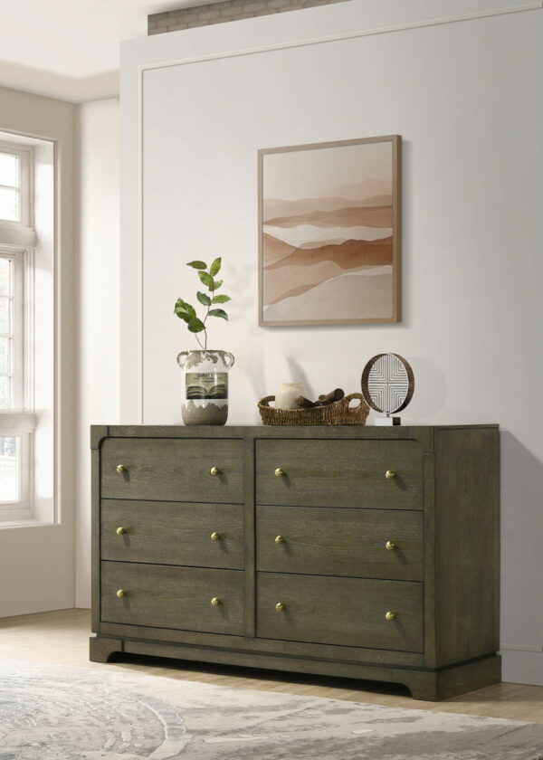 Gran Park - 6-Drawer Dresser Cabinet - Dark Cocoa - Image 9