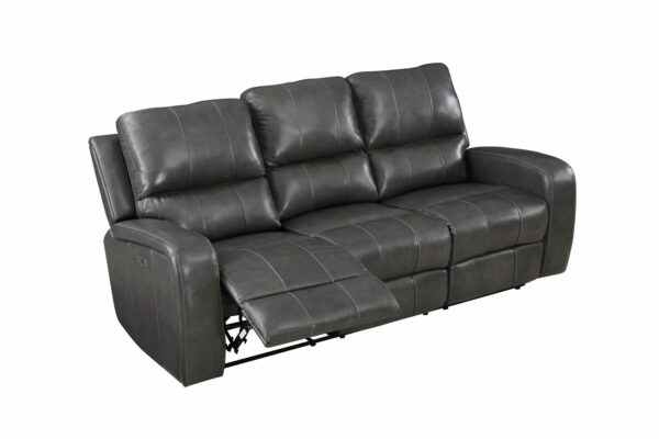 Linton - Leather Sofa With Power Footrest - Image 3
