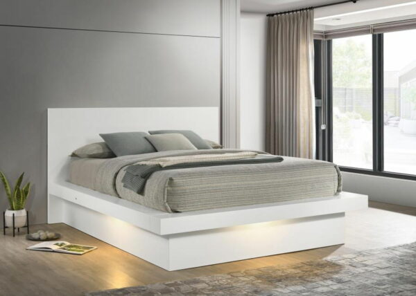 Jessica - Wood LED Panel Bed - Image 6