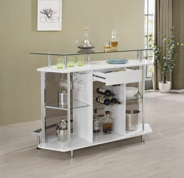 Gideon - Curved Glass Top Home Cabinet - Image 5