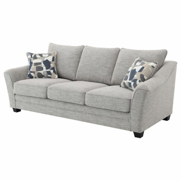 Tomkins - Boucle Upholstered Sofa - Light Gray - Image 4