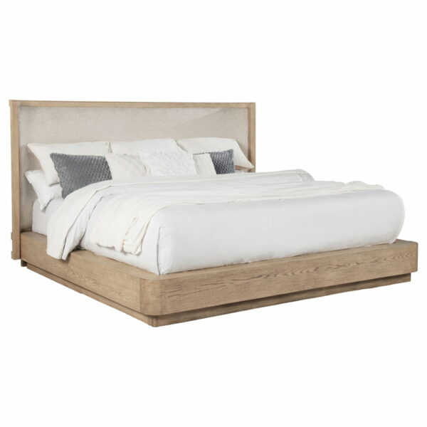 Kailani - 49" California King Wingback Bed - Beige Oak - Image 5