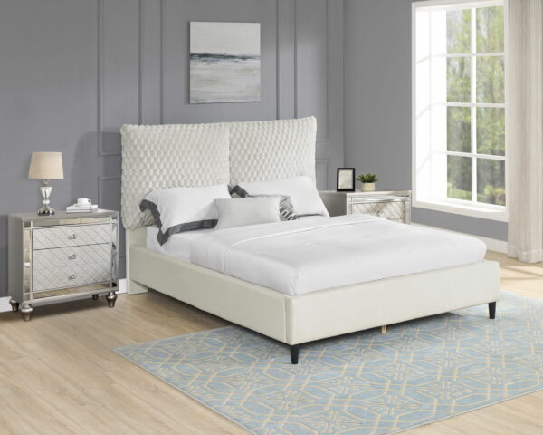 Violet - King Bed - White Dove - Image 2