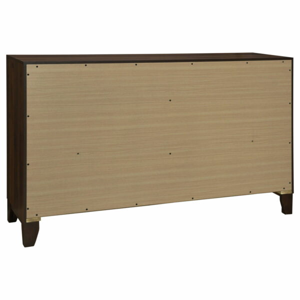 Welsley - 6-Drawer Dresser Cabinet - Walnut - Image 3