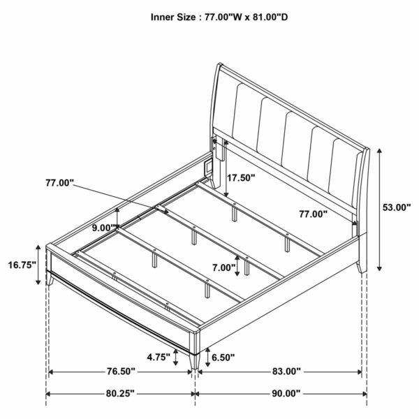 Granada - Upholstered Panel Bed - Image 14