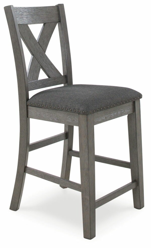 Caitbrook - Gray - Rect Drm Counter Table Set (Set of 7) - Image 9