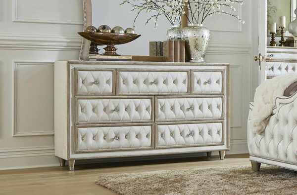 Antonella - 7-Drawer Upholstered Dresser - Image 5