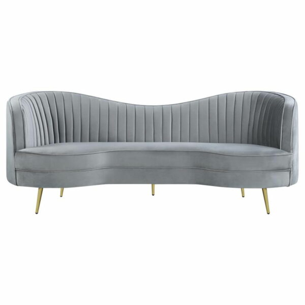 Sophia - Upholstered Channel Tufted Sofa - Image 14