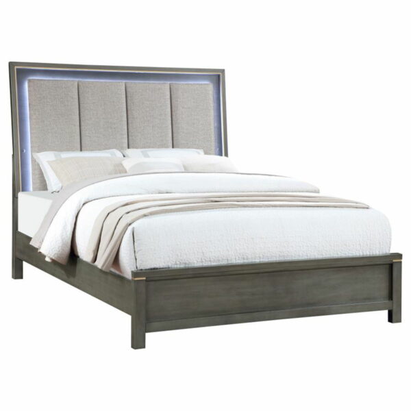 Kieran - Wood LED Panel Bed - Image 5