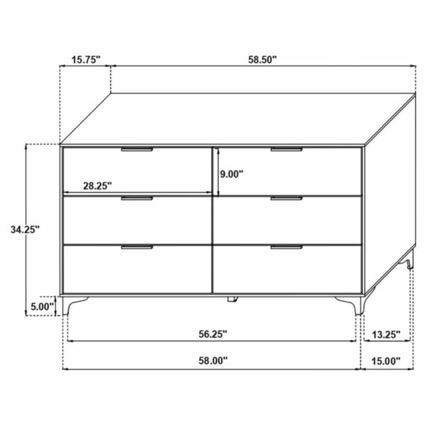Kendall - 6-Drawer Dresser - Image 19
