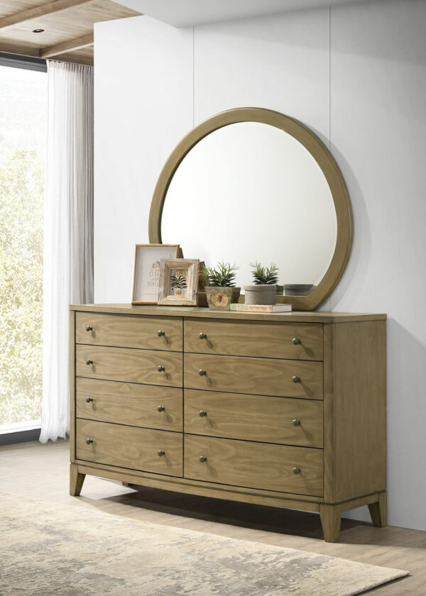 Granada - 8-Drawer Dresser And Mirror - Natural Pine - Image 11