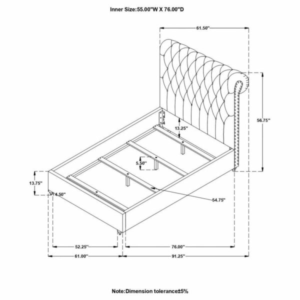 Devon - Upholstered Panel Bed - Image 21