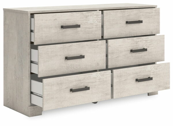 Shawburn - Whitewash - Six Drawer Dresser - Image 7