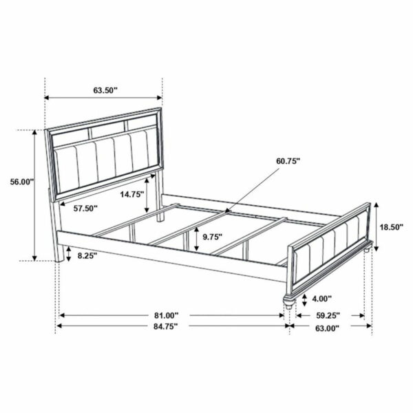 Barzini - Wood Panel Bed - Image 5