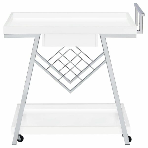 Kinney - 1-Drawer Engineered Wood Bar Cart - Image 8