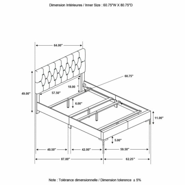 Kendall - Panel Upholstered Bed - Image 37