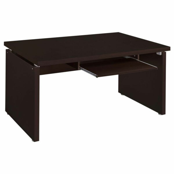 Skylar - L-Shape Desk With Mobile File Cabinet - Cappuccino - Image 8