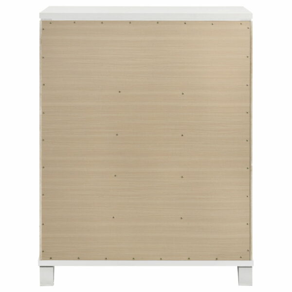 Marmore - 5-Drawer Bedroom Chest Of Drawers - White - Image 4