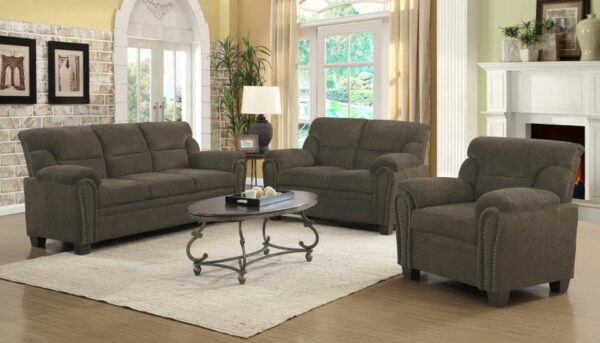 Clementine - Upholstered Padded Arm Loveseat - Image 7