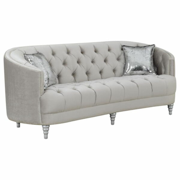 Avonlea - Upholstered Sloped Arm Sofa Set Velvet - Image 17
