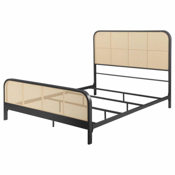 Lanewood - Open Cane Rattan Metal Bed - Image 8