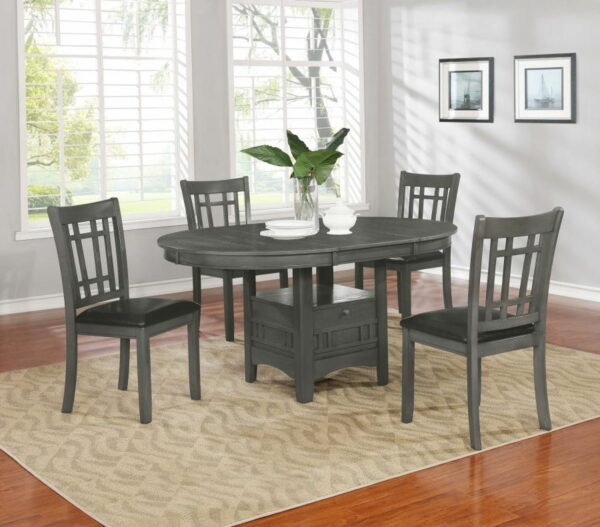 Lavon - 5-Piece Oval Extension Leaf Dining Set - Image 23