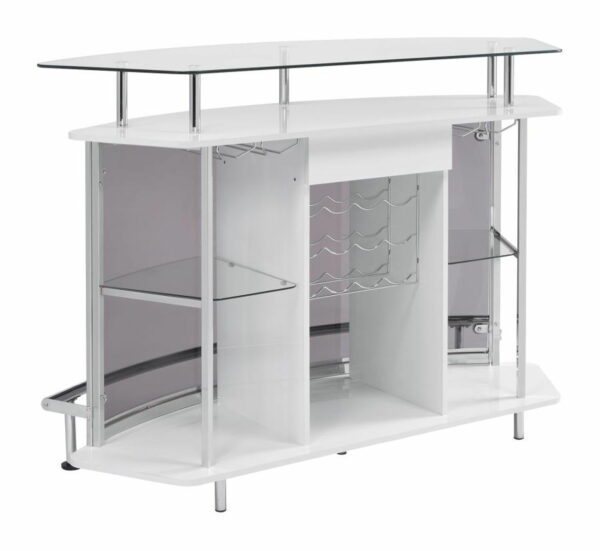 Gideon - Curved Glass Top Home Cabinet - Image 3