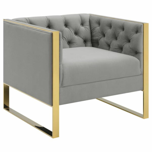 Eastbrook - Velvet Upholstered Tufted Sofa Set - Image 24
