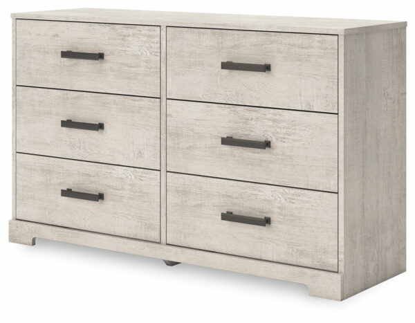 Shawburn - Whitewash - Six Drawer Dresser - Image 9