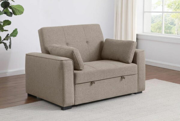 Edith - Upholstered Convertible Sleeper Sofa Bed - Image 2