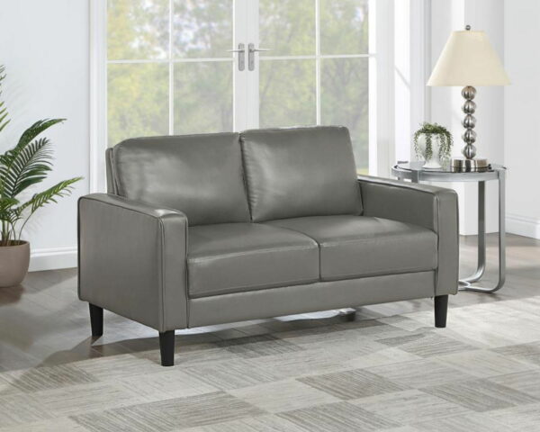 Ruth - Upholstered Track Arm Loveseat - Image 2