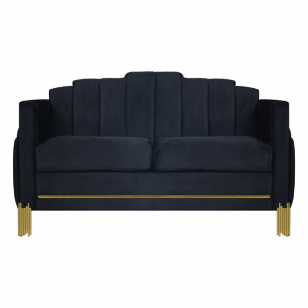 Empire - Lighted Loveseat - Black - Image 4