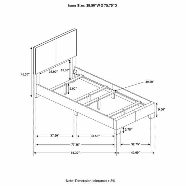 Dorian - Upholstered Panel Bed - Image 10