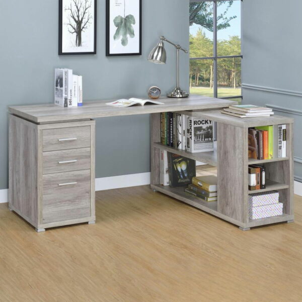 Yvette - 3-Drawer L-Shape Computer Desk - Image 9