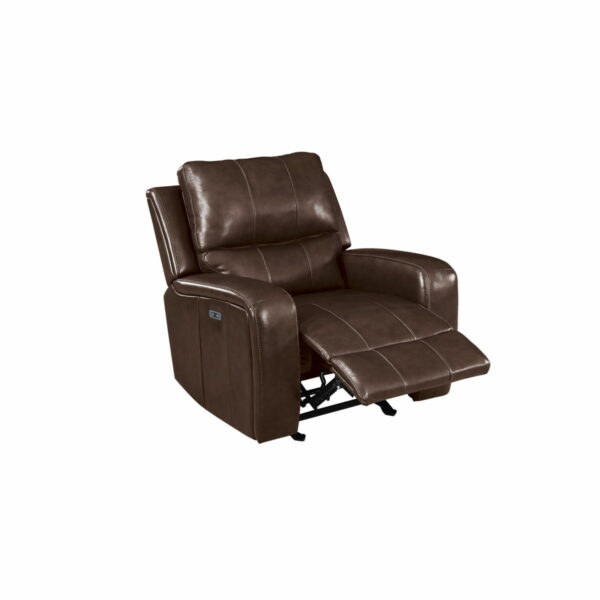 Linton - Leather Glider Recliner With Power Footrest - Image 3