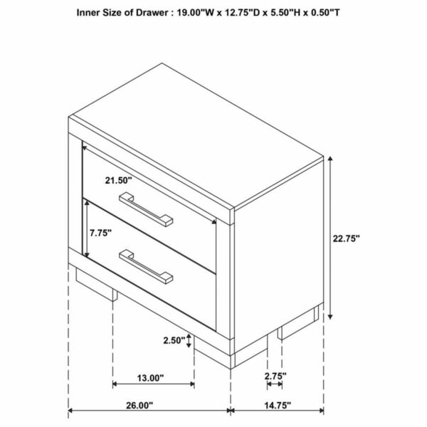 Jessica - LED Bedroom Set - Image 34