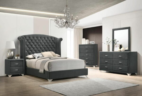 Melody - 6-Drawer Upholstered Dresser - Image 5