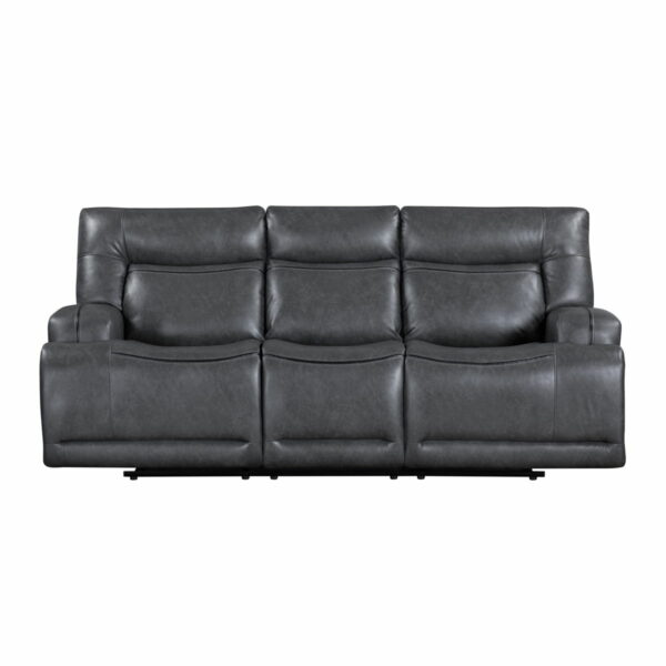 Titan - Sofa With Dual Recliner - Gray - Image 6