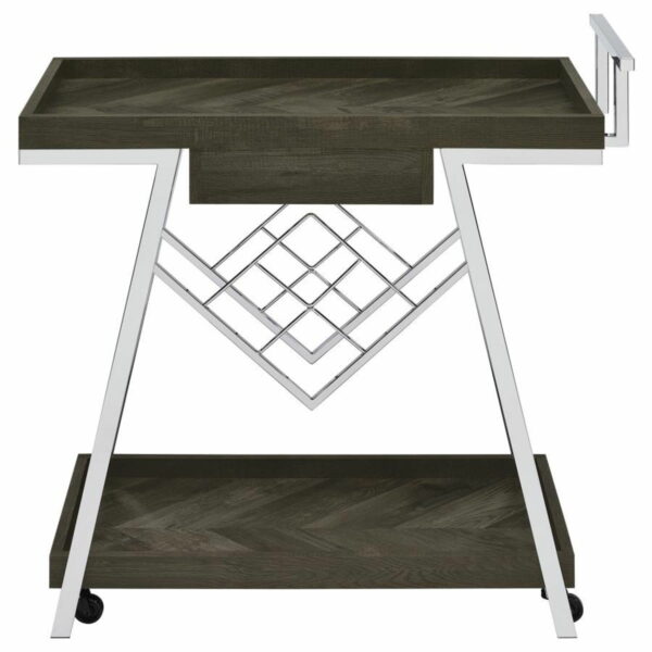 Kinney - 1-Drawer Engineered Wood Bar Cart - Image 6