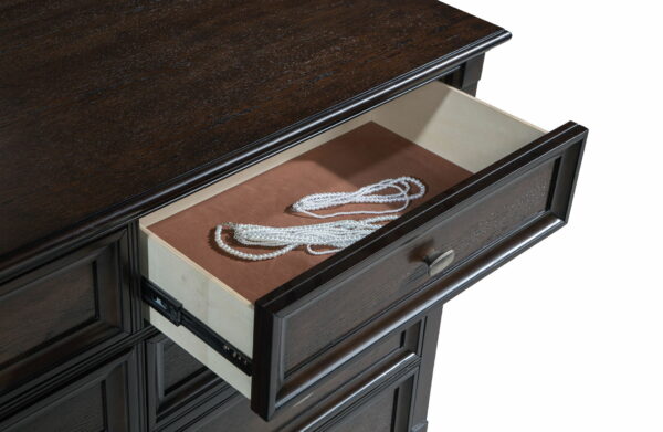 Andover - 8-Drawer Dresser Cabinet - Dark Oak - Image 13