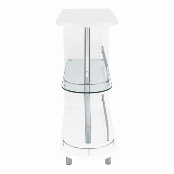 Adolfo - Rectangular 2-Tier Home Bar Table - Image 6