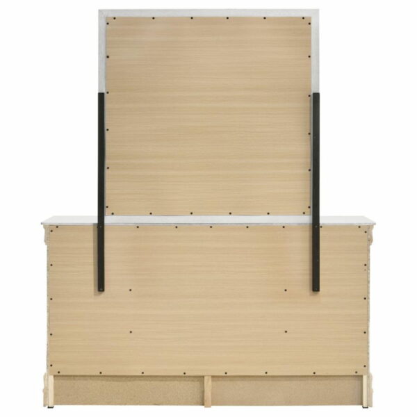 Louis Philippe - 6-Drawer Dresser And Mirror - White - Image 10
