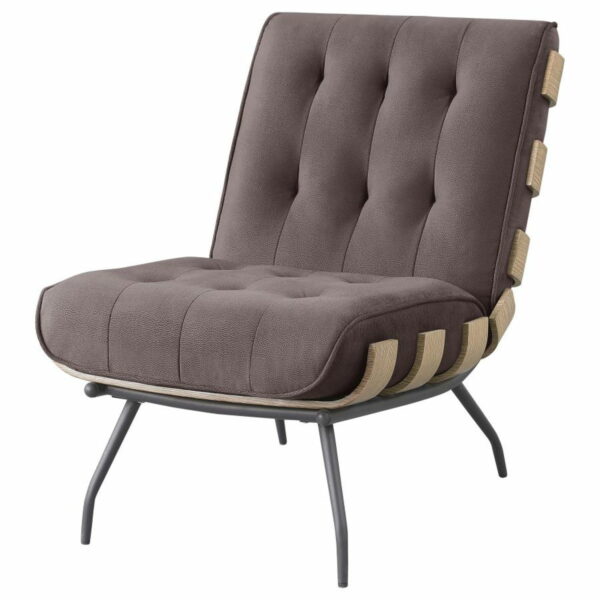 Aloma - Upholstered Tufted Armless Accent Chair - Image 3