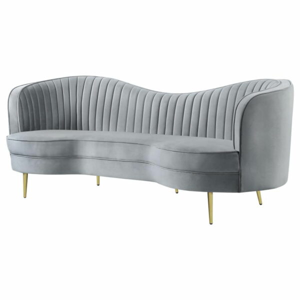 Sophia - Upholstered Channel Tufted Sofa - Image 2