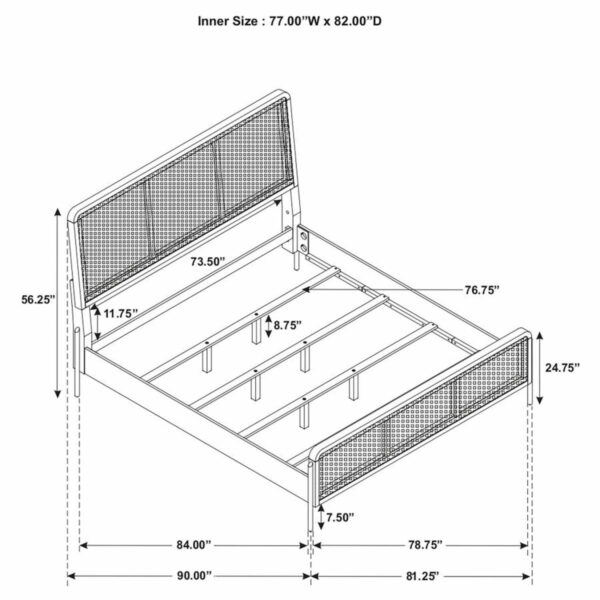 Arini - Rattan Panel Bed - Image 28