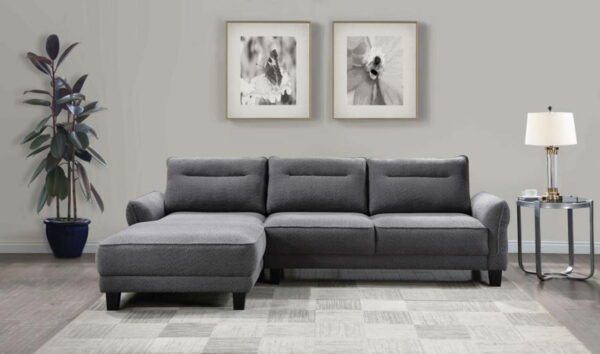 Caspian - Upholstered Curved Arm Chaise Sectional Sofa - Image 5