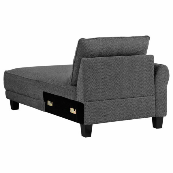 Caspian - Upholstered Curved Arm Chaise Sectional Sofa - Image 15