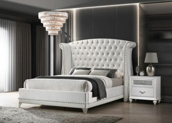 Barzini - Upholstered Wingback Bed - Image 2