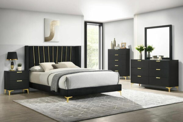 Kendall - Modern Upholstered Panel Bed - Image 5